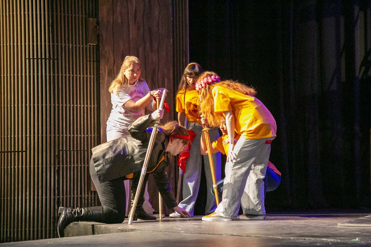 Students perform in The Lightning Thief at CHC.