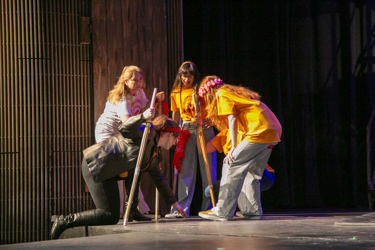 Students perform in The Lightning Thief at CHC.