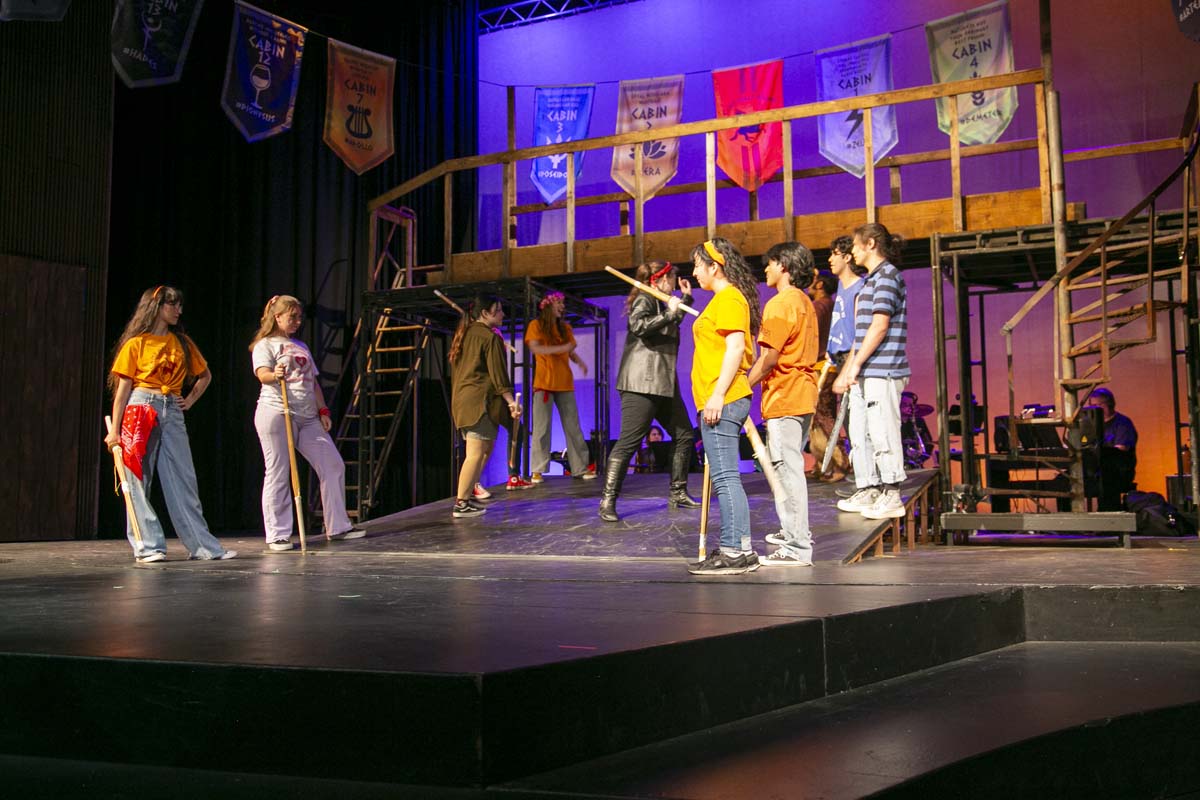 Students perform in The Lightning Thief at CHC.