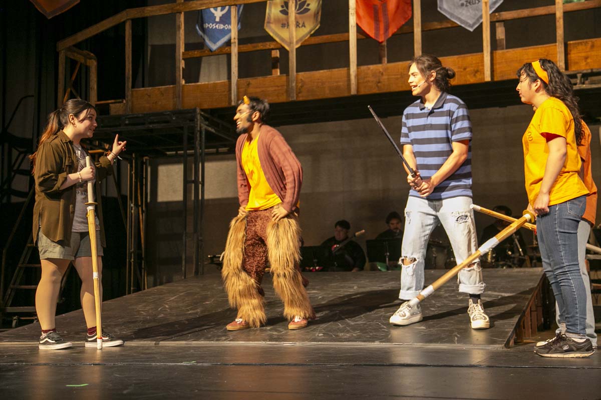 Students perform in The Lightning Thief at CHC.