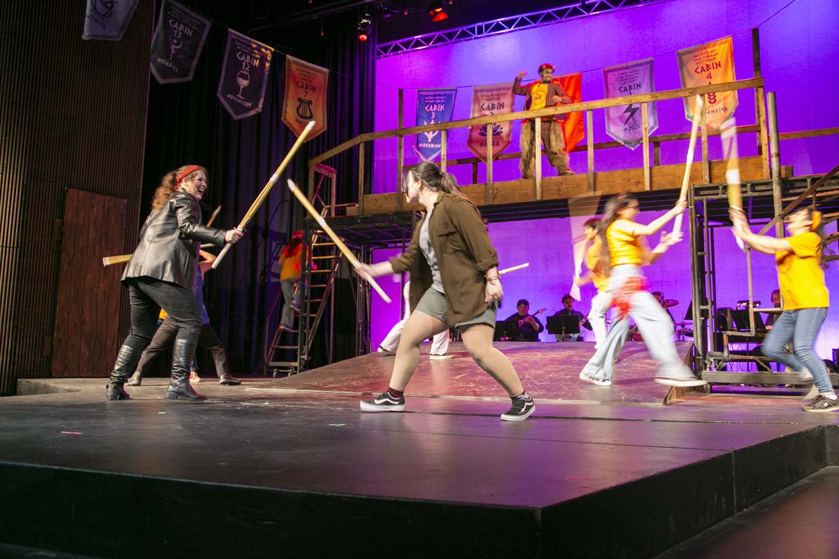 Students perform in The Lightning Thief at CHC.
