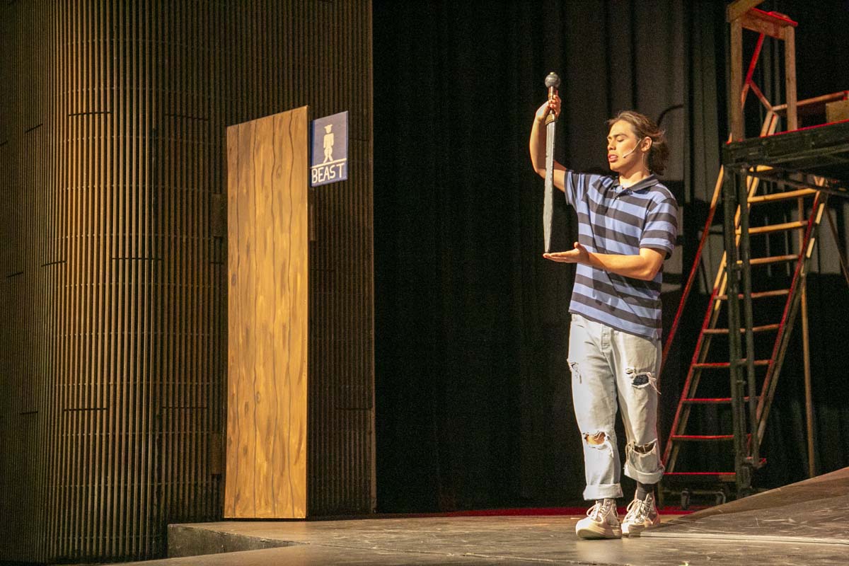 Students perform in The Lightning Thief at CHC.