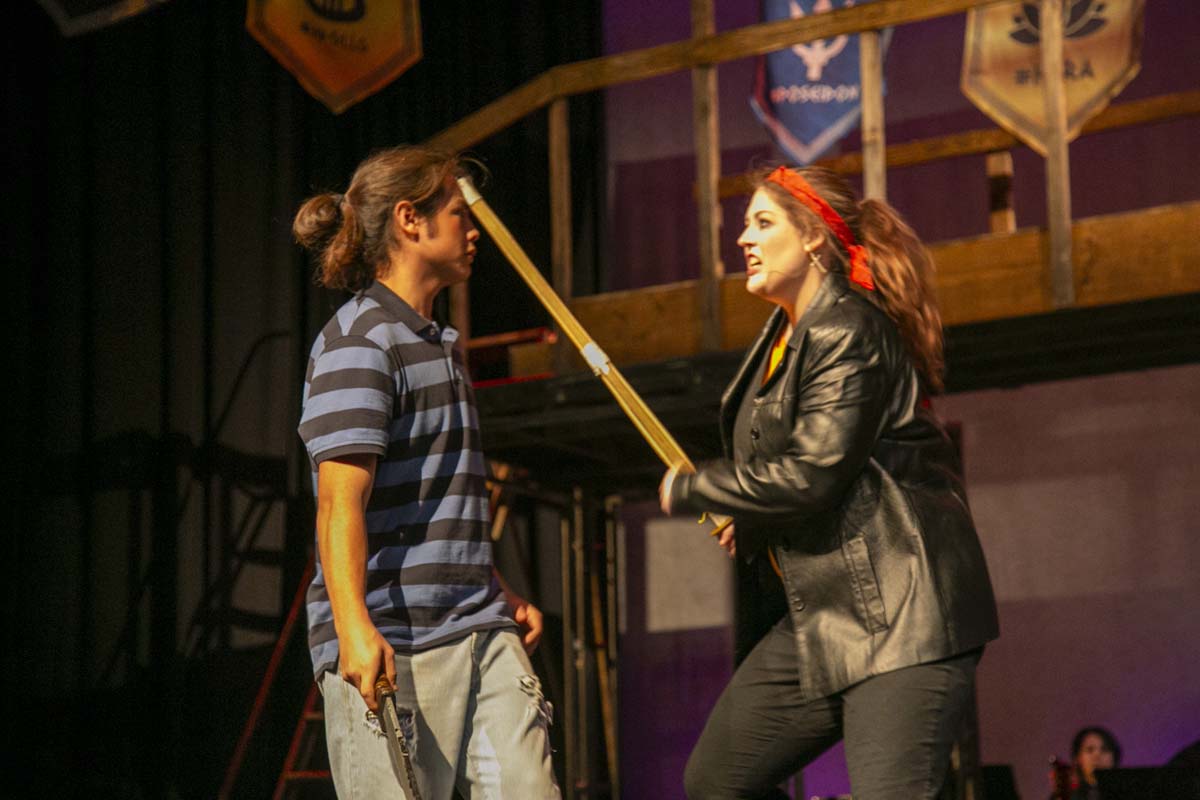 Students perform in The Lightning Thief at CHC.