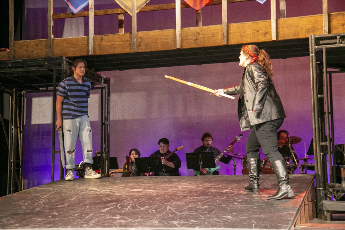 Students perform in The Lightning Thief at CHC.