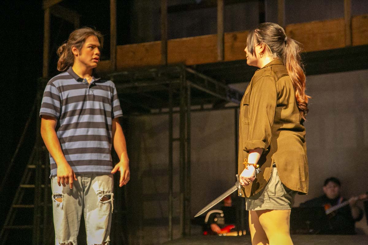 Students perform in The Lightning Thief at CHC.