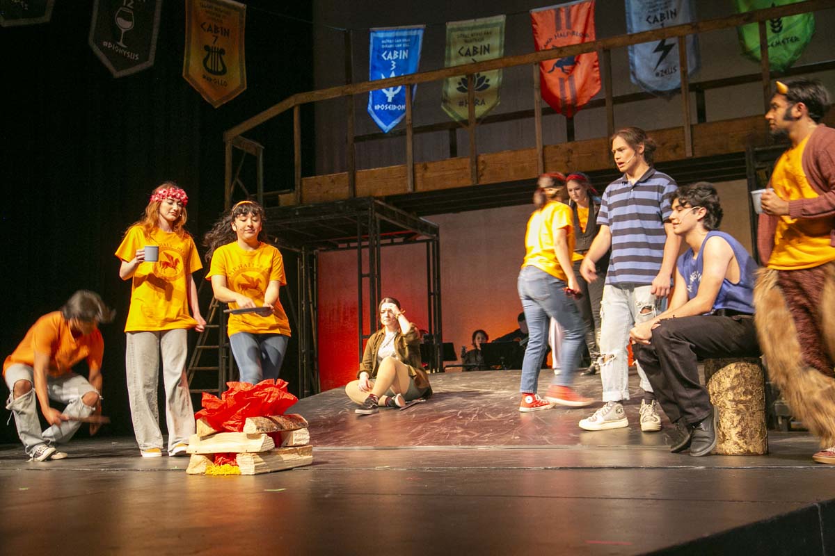 Students perform in The Lightning Thief at CHC.