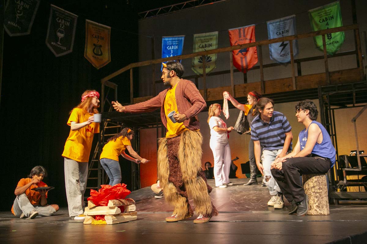 Students perform in The Lightning Thief at CHC.