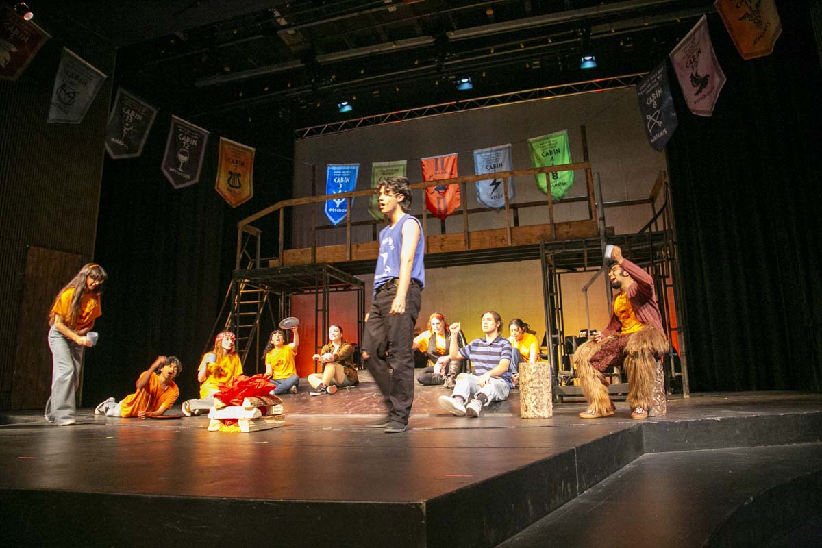 Students perform in The Lightning Thief at CHC.