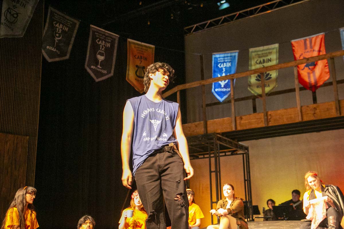 Students perform in The Lightning Thief at CHC.