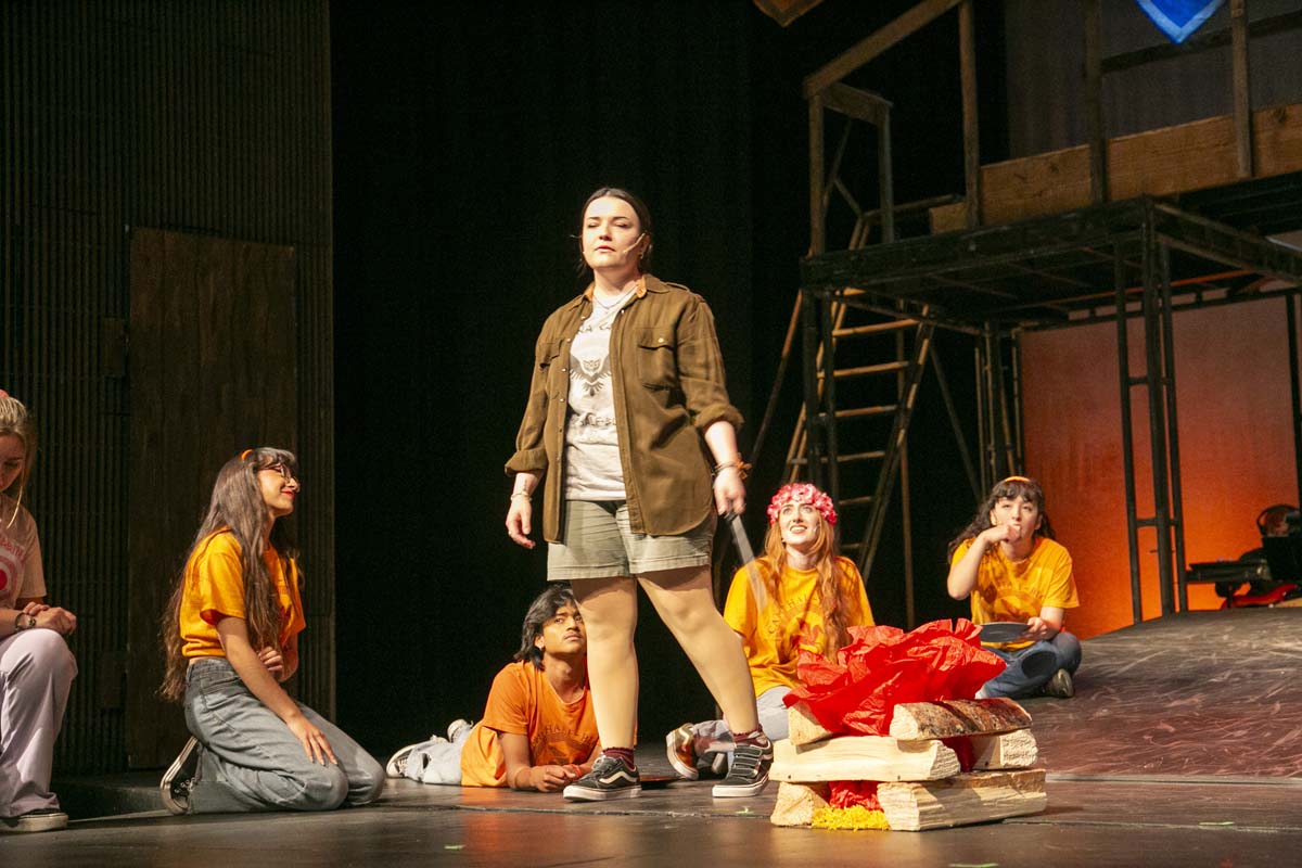 Students perform in The Lightning Thief at CHC.