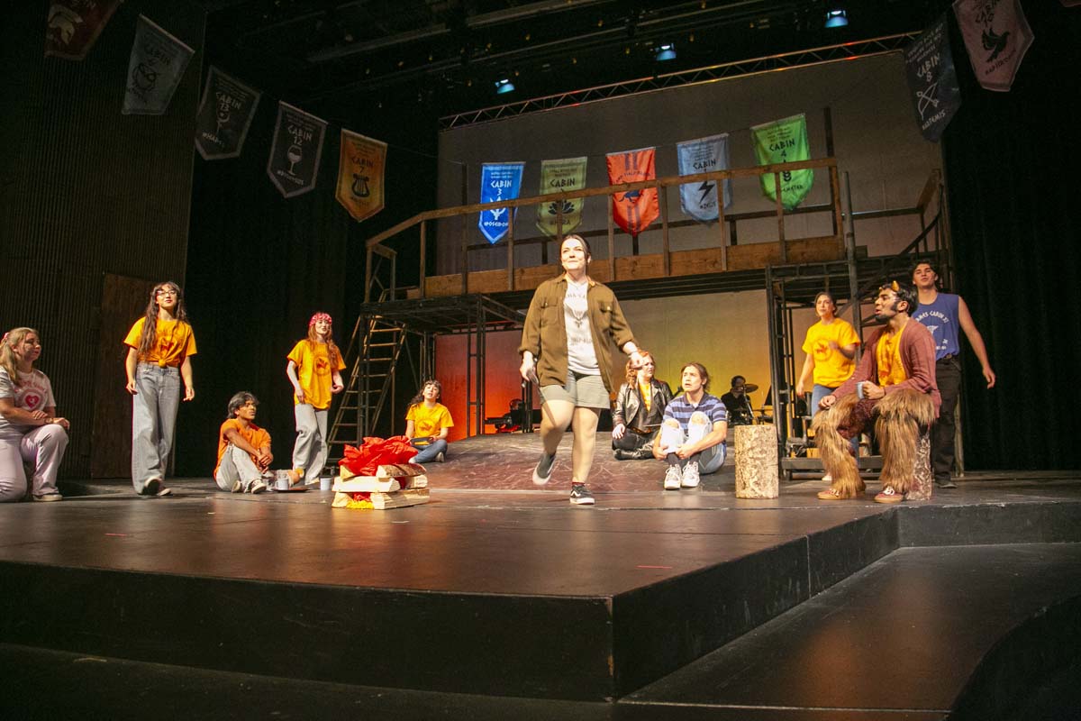 Students perform in The Lightning Thief at CHC.
