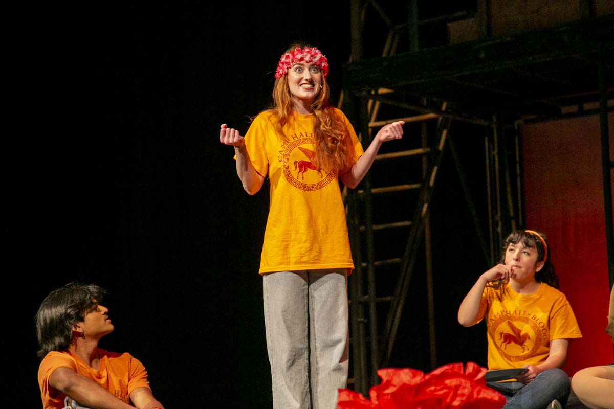 Students perform in The Lightning Thief at CHC.