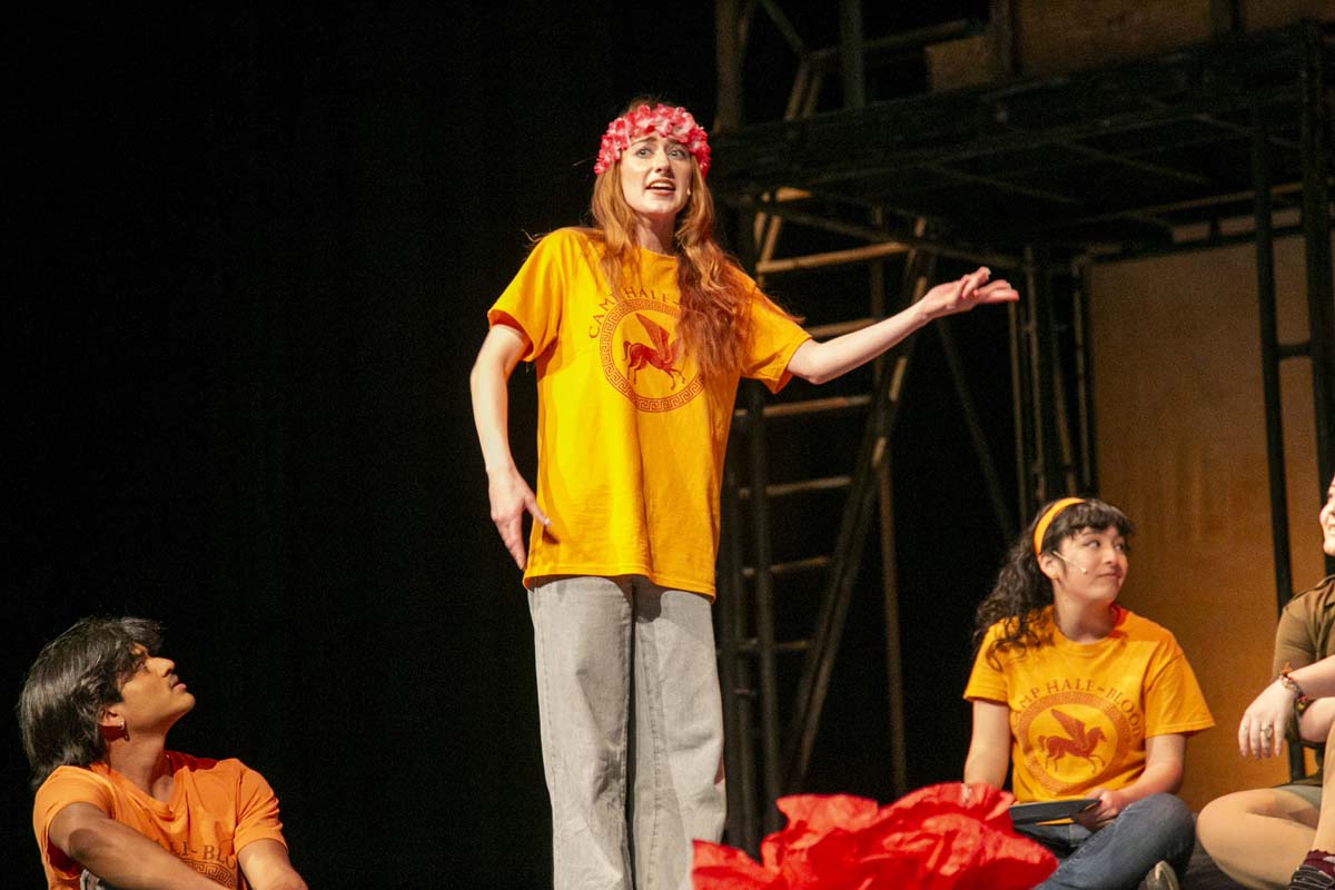 Students perform in The Lightning Thief at CHC.