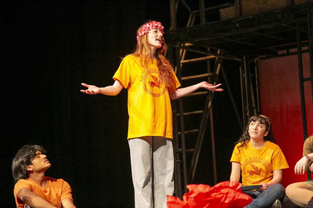 Students perform in The Lightning Thief at CHC.