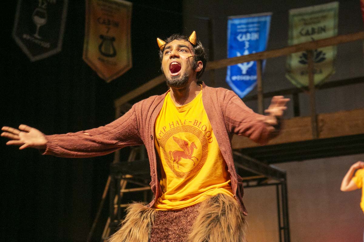 Students perform in The Lightning Thief at CHC.