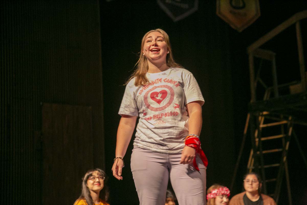 Students perform in The Lightning Thief at CHC.