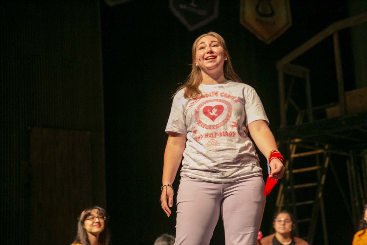 Students perform in The Lightning Thief at CHC.