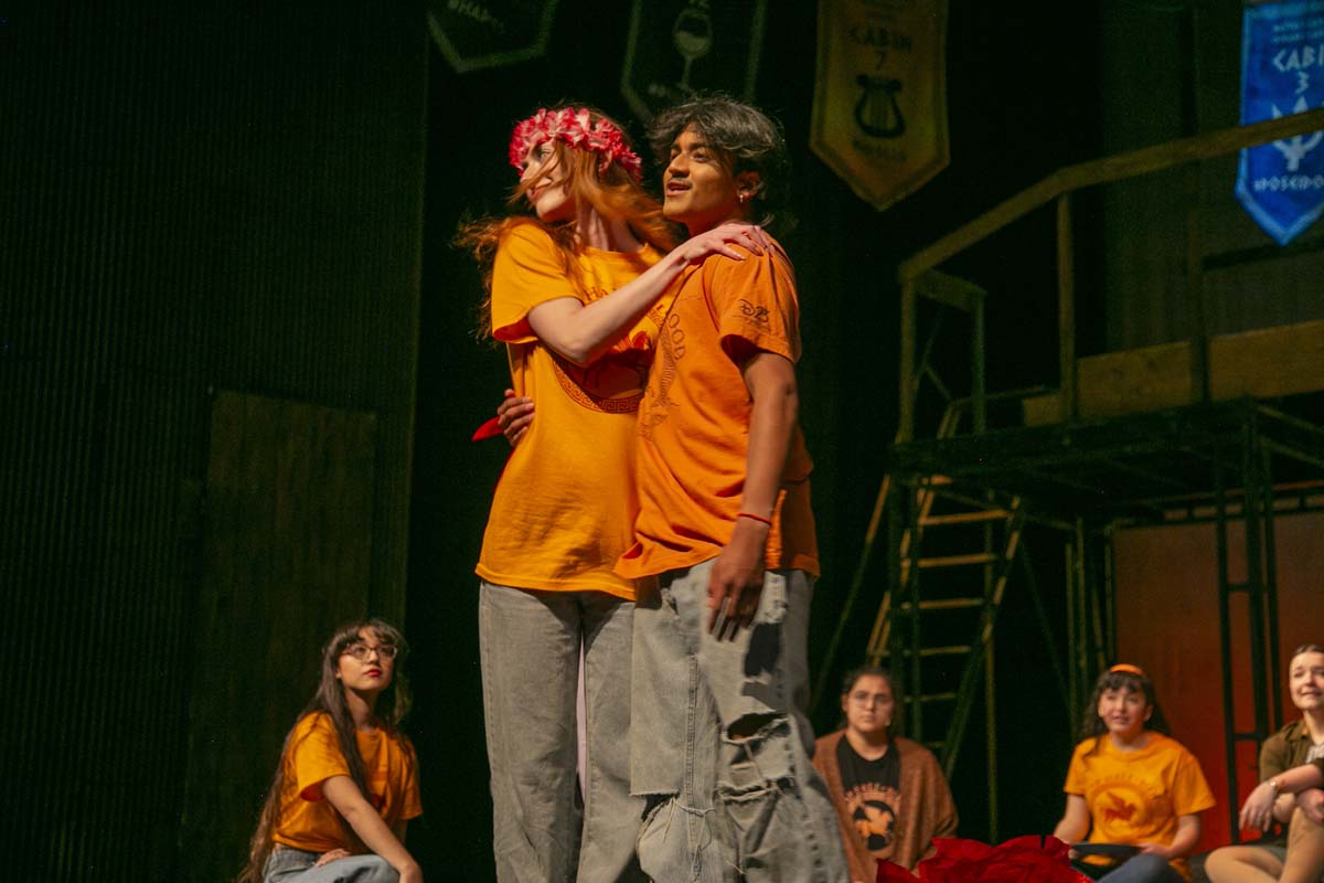 Students perform in The Lightning Thief at CHC.