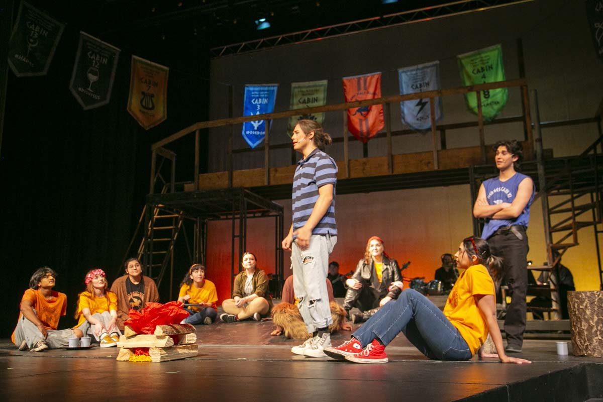 Students perform in The Lightning Thief at CHC.