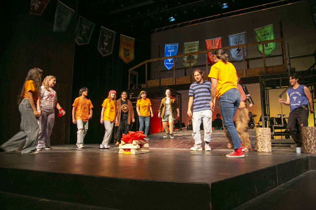 Students perform in The Lightning Thief at CHC.