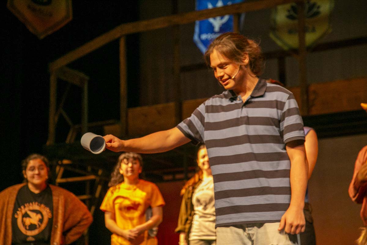 Students perform in The Lightning Thief at CHC.