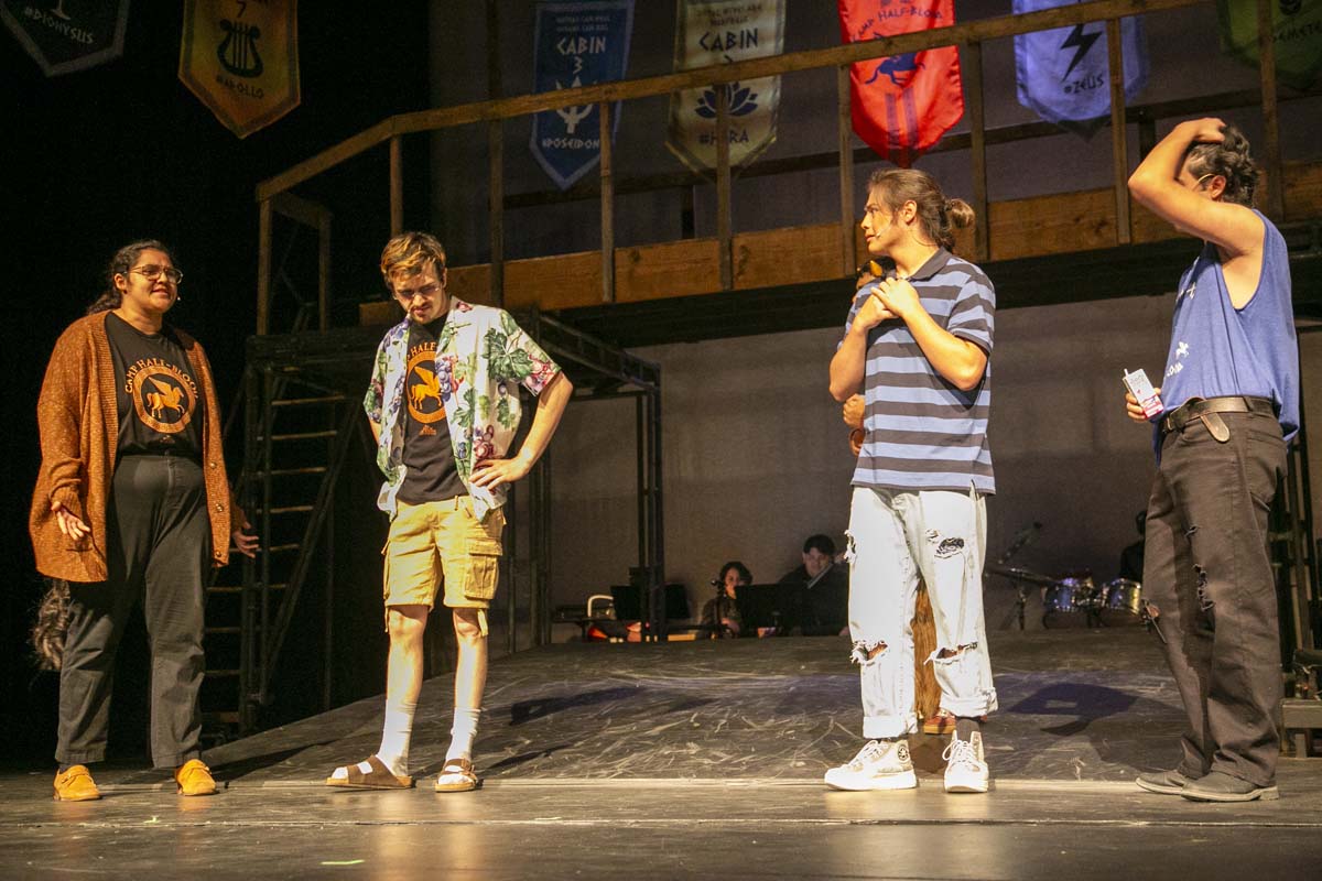 Students perform in The Lightning Thief at CHC.