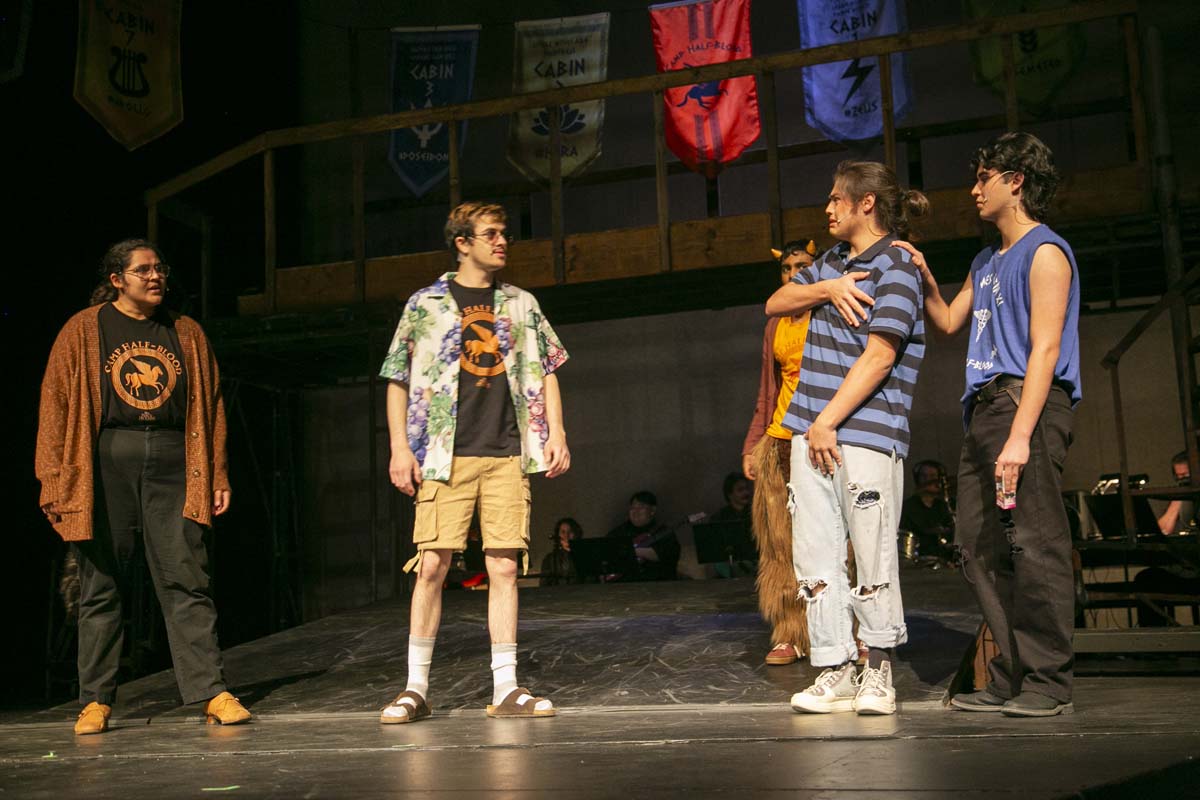 Students perform in The Lightning Thief at CHC.