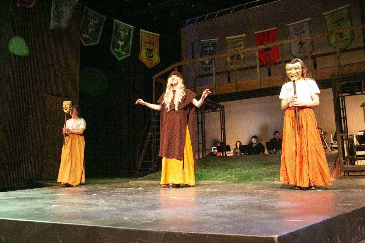 Students perform in The Lightning Thief at CHC.