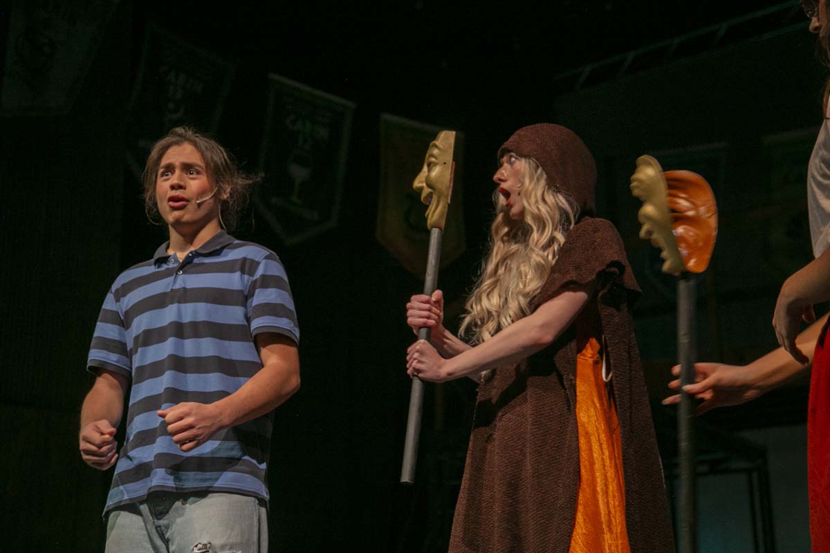 Students perform in The Lightning Thief at CHC.