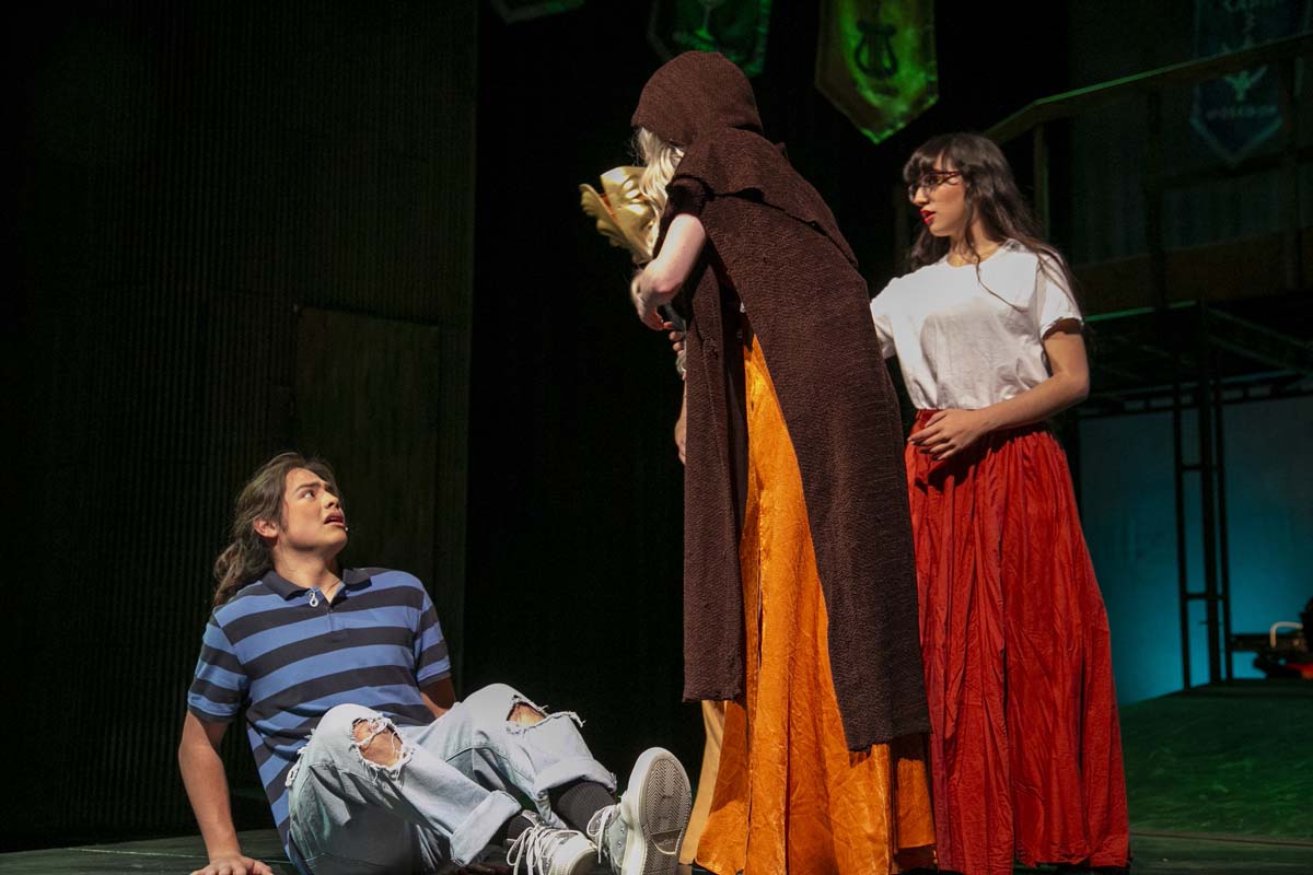 Students perform in The Lightning Thief at CHC.