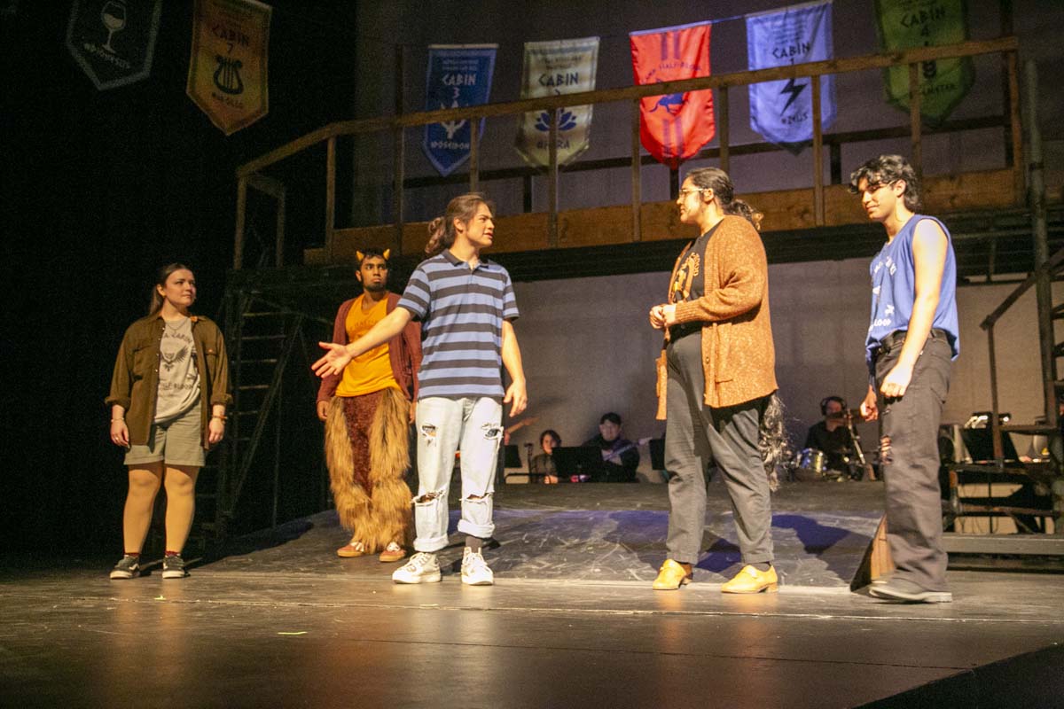 Students perform in The Lightning Thief at CHC.