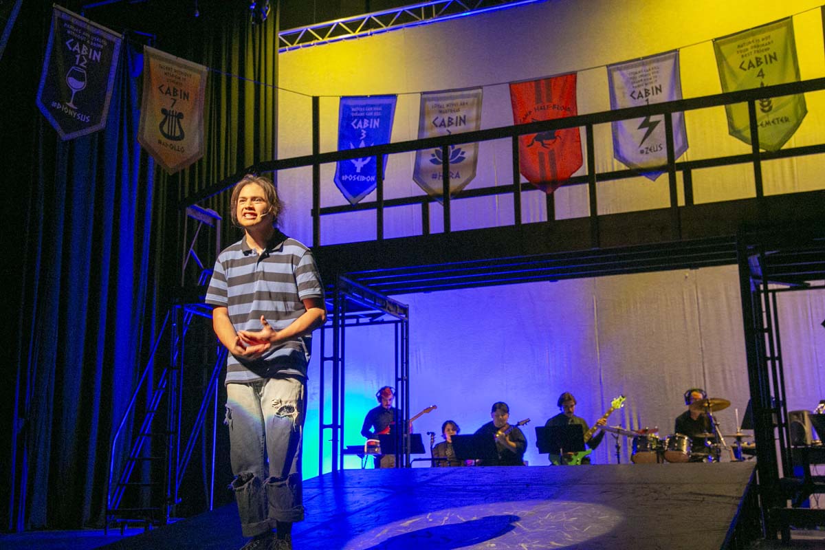 Students perform in The Lightning Thief at CHC.