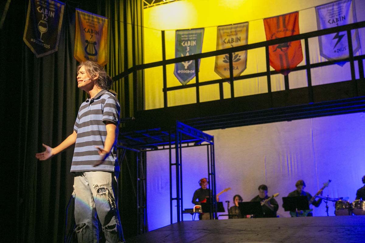 Students perform in The Lightning Thief at CHC.