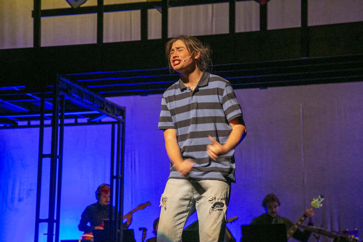 Students perform in The Lightning Thief at CHC.