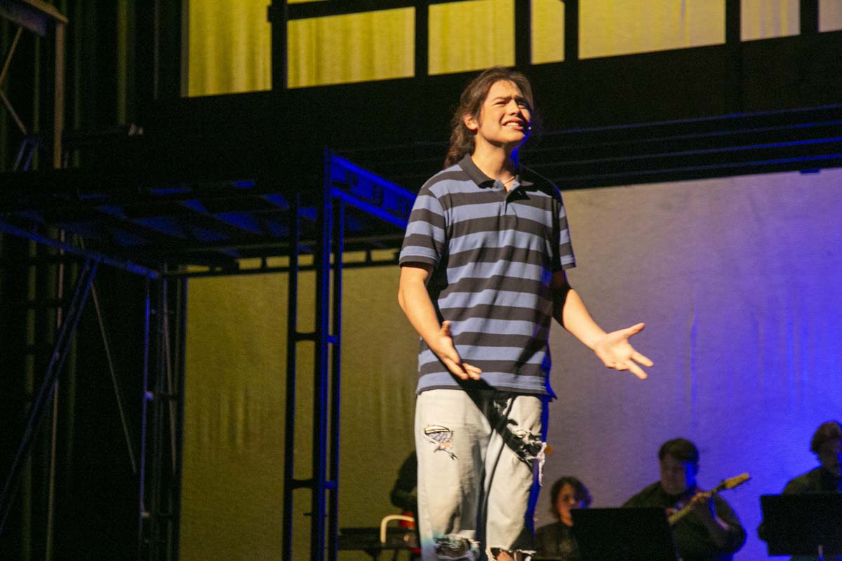 Students perform in The Lightning Thief at CHC.