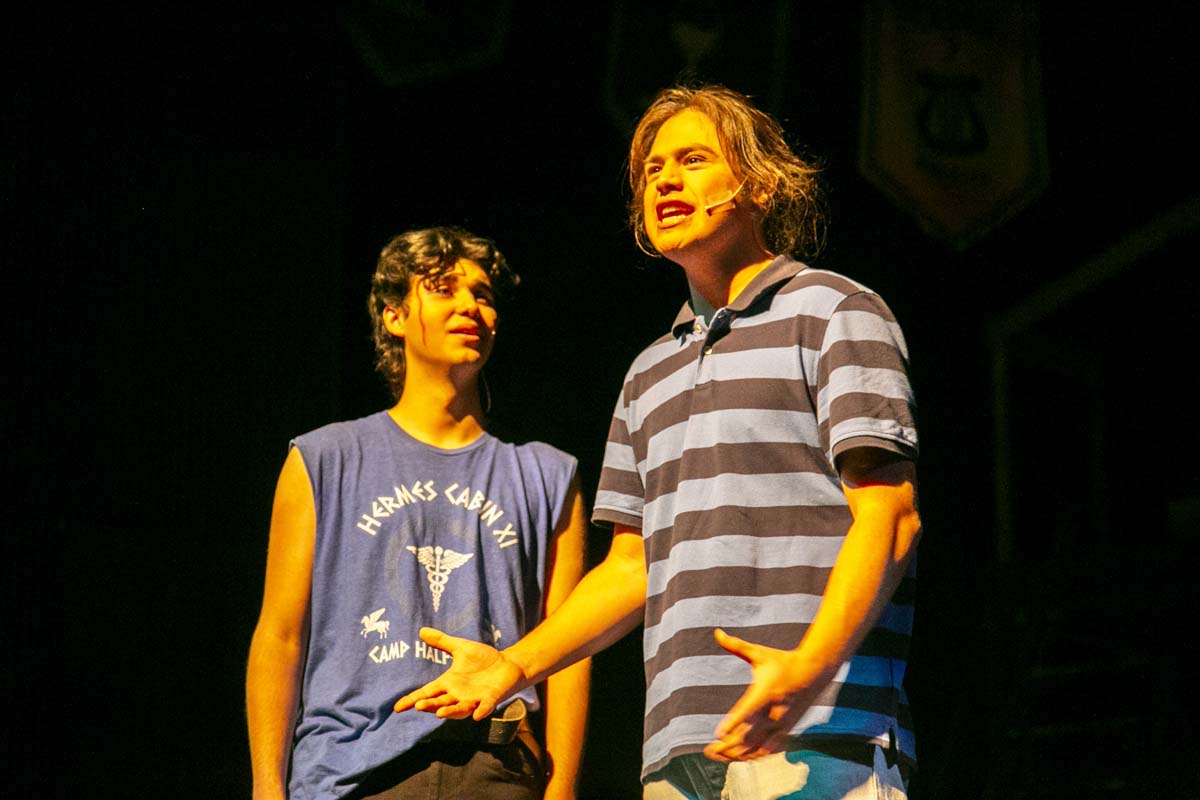 Students perform in The Lightning Thief at CHC.