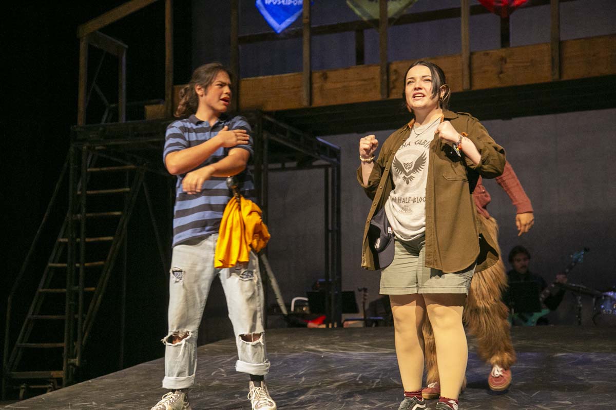 Students perform in The Lightning Thief at CHC.