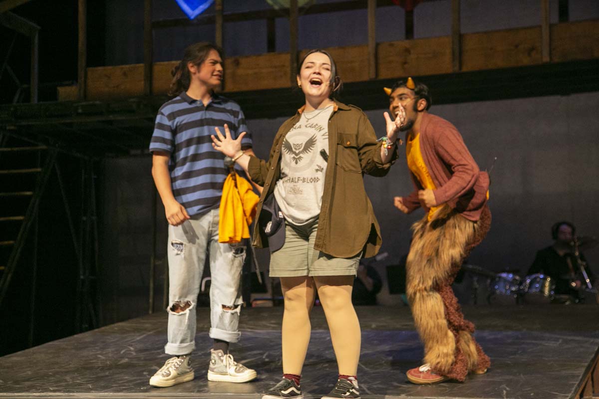 Students perform in The Lightning Thief at CHC.