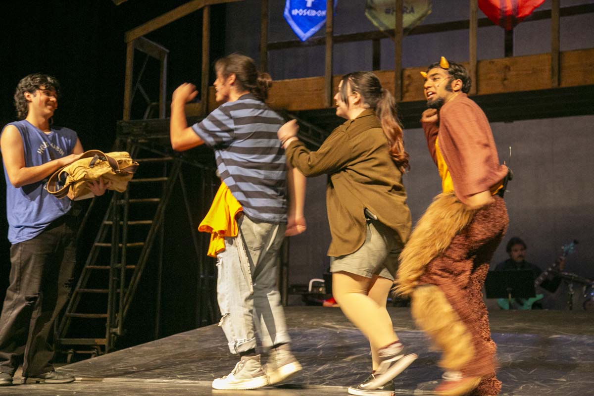 Students perform in The Lightning Thief at CHC.