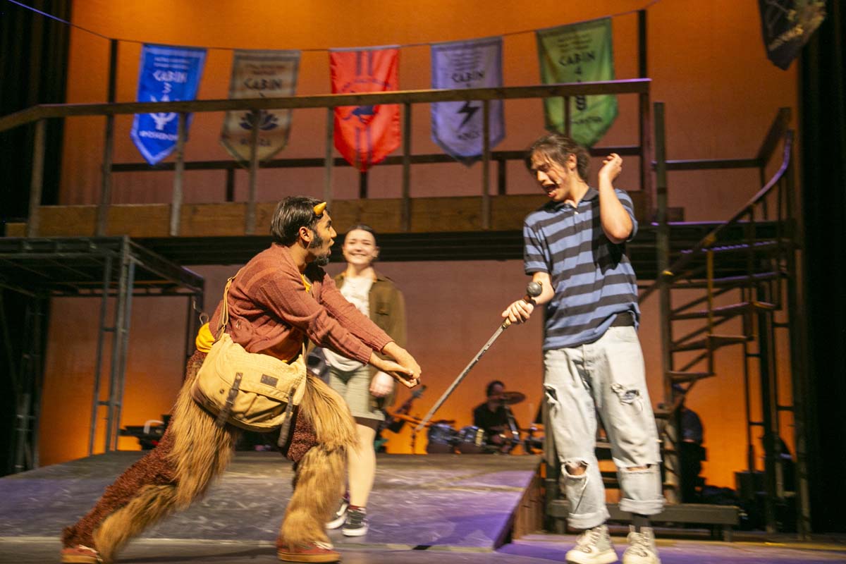 Students perform in The Lightning Thief at CHC.