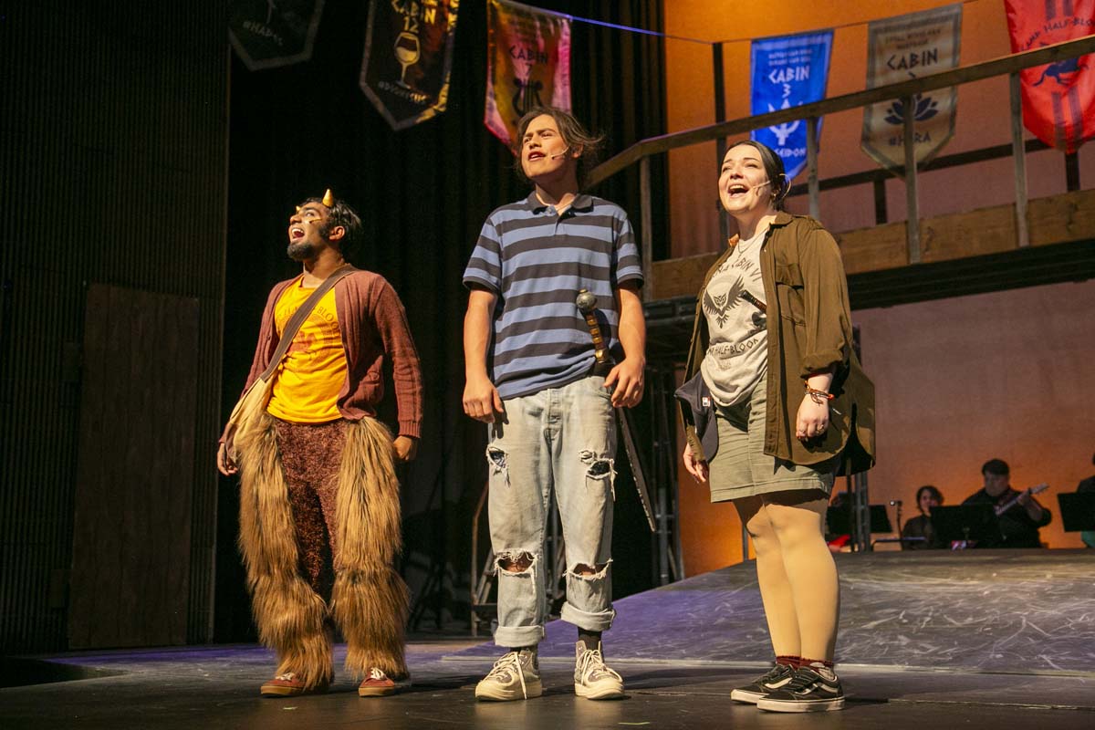 Students perform in The Lightning Thief at CHC.