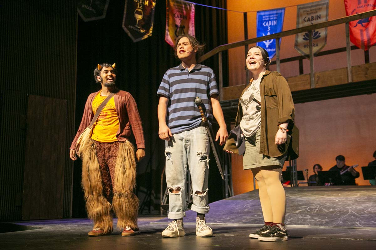 Students perform in The Lightning Thief at CHC.