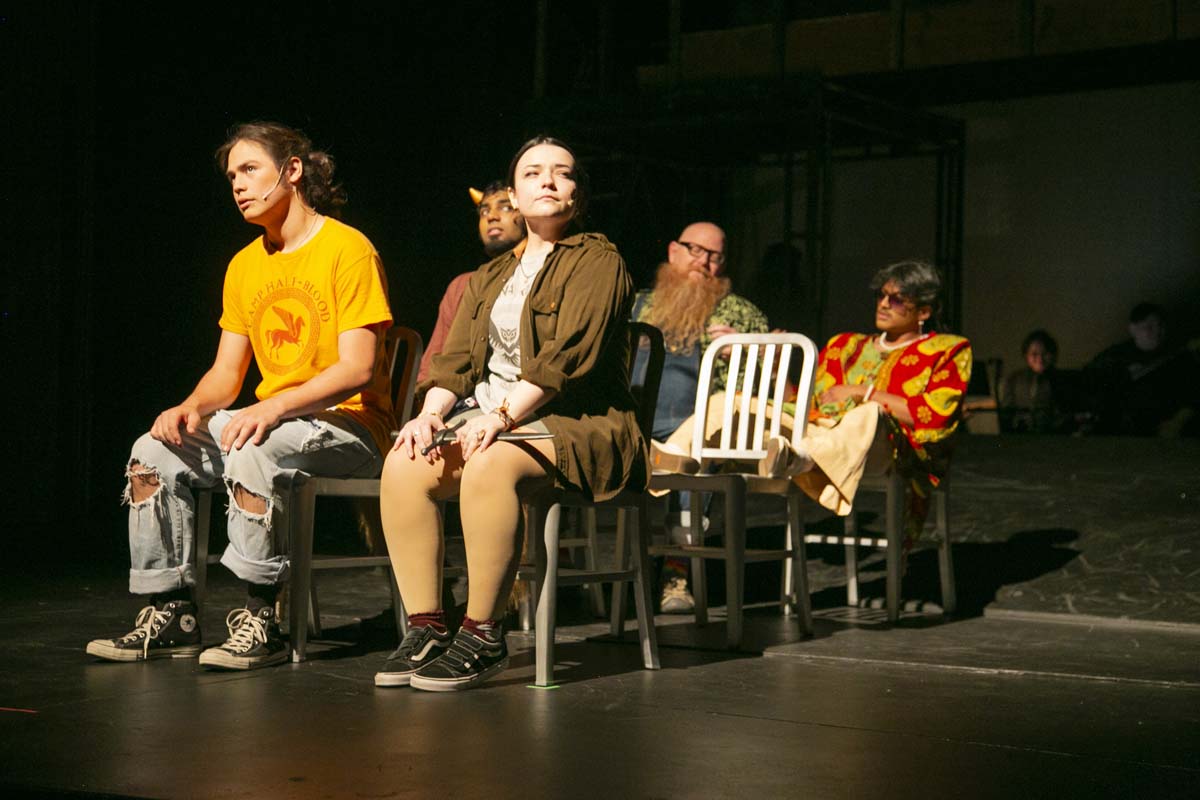 Students perform in The Lightning Thief at CHC.