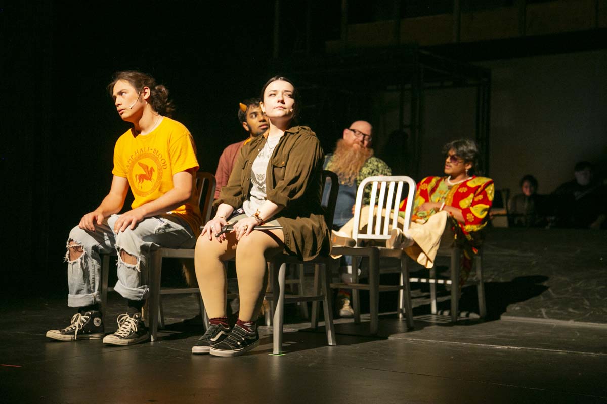 Students perform in The Lightning Thief at CHC.