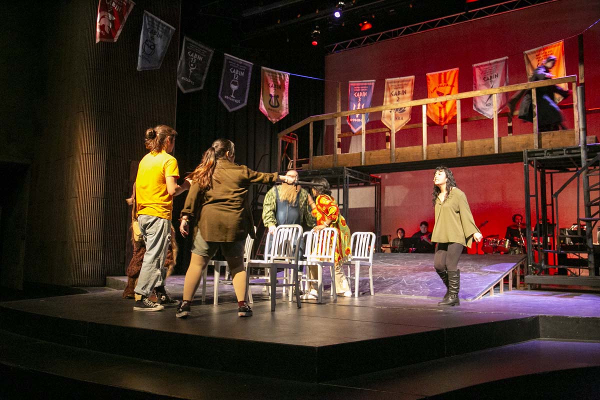 Students perform in The Lightning Thief at CHC.