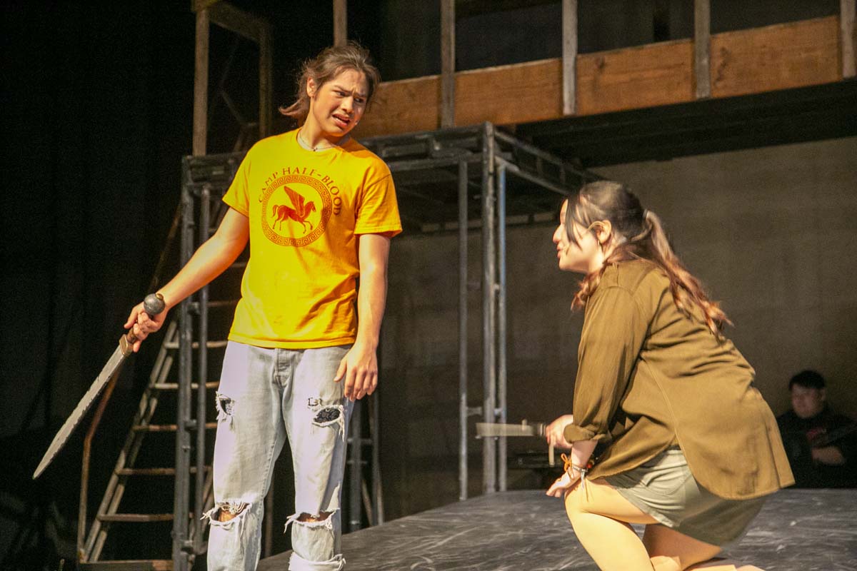 Students perform in The Lightning Thief at CHC.