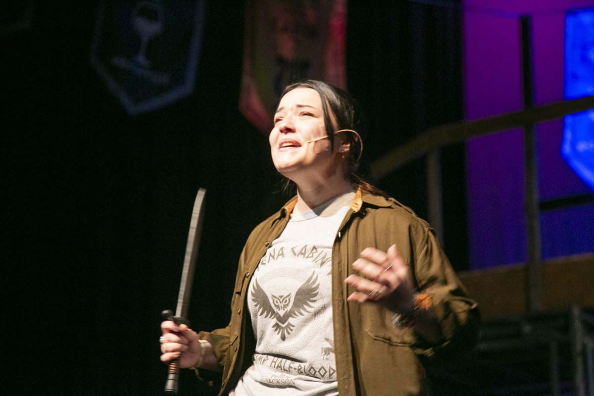 Students perform in The Lightning Thief at CHC.