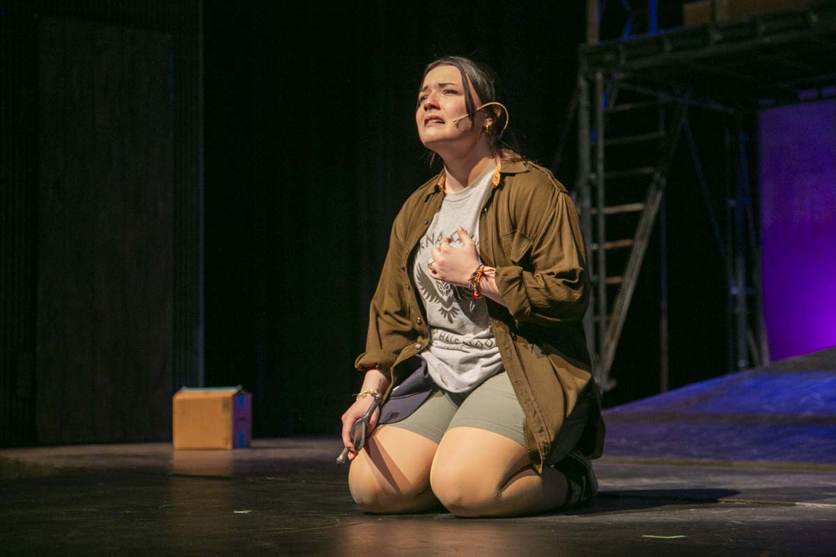 Students perform in The Lightning Thief at CHC.