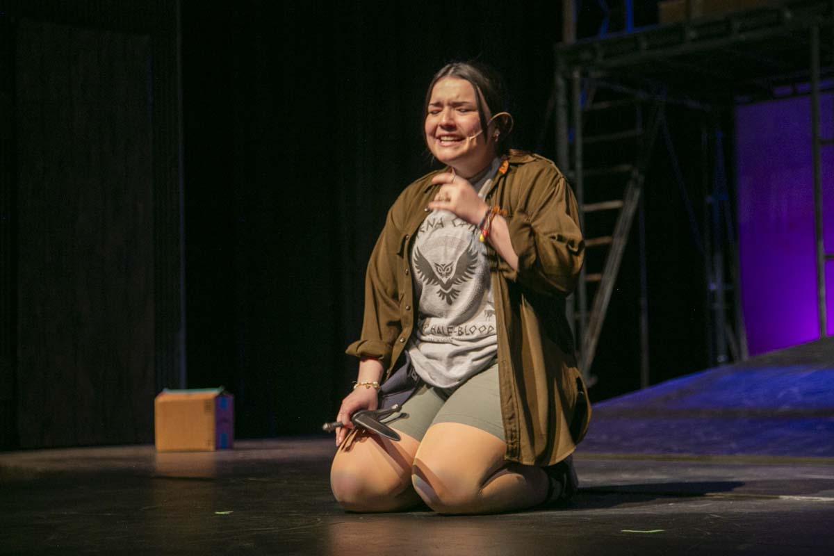 Students perform in The Lightning Thief at CHC.