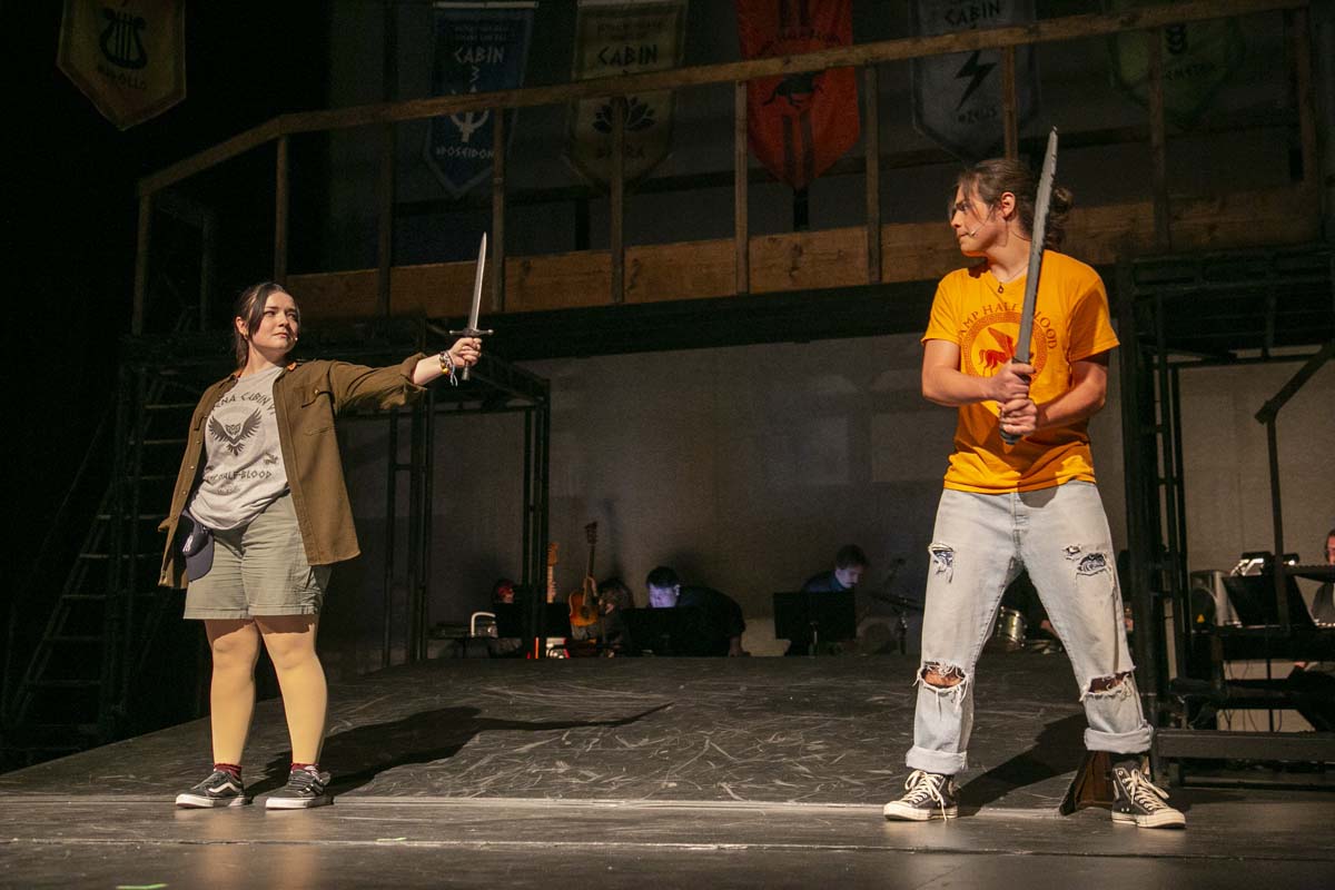 Students perform in The Lightning Thief at CHC.